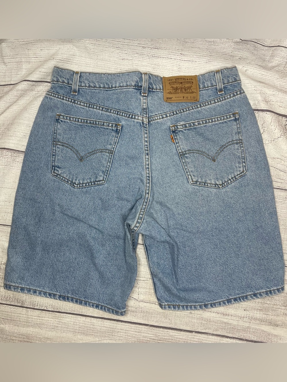 Levi's 550 Vintage Men’s Size 36 Denim Shorts Orange Tag